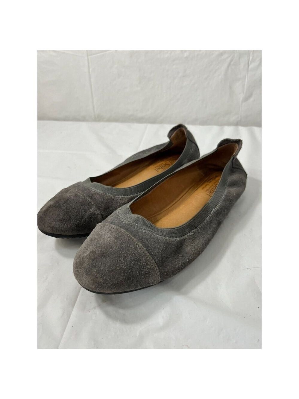 Josef Seibel Womens Ballet Flats Shoes Gray Slip On Round Toe 8 EUR 39